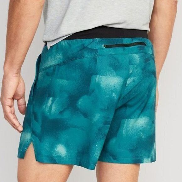 Old Navy Men's StretchTech Water-Repellent 5" Shorts Beach Teal Blue Size XL - Picture 2 of 9